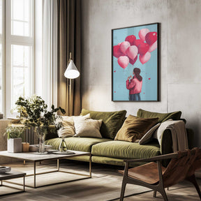 Love Balloons Flight Poster