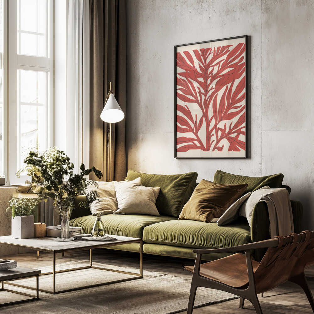 The Tree Branch with Leaves Poster