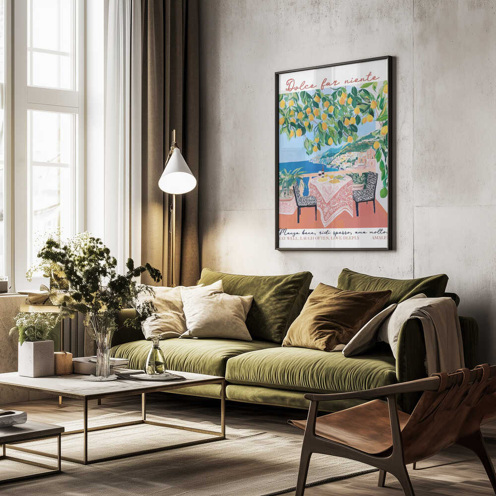 Eat Well Amalfi Poster