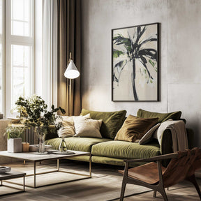 Abstract Palm Tree Poster