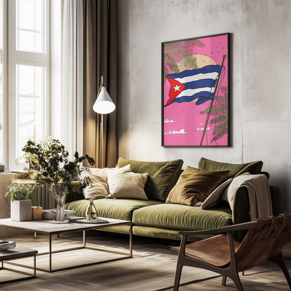The Cuban Flag Poster