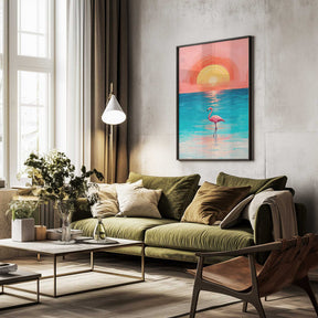 Just Vibin’ By the Sea Poster
