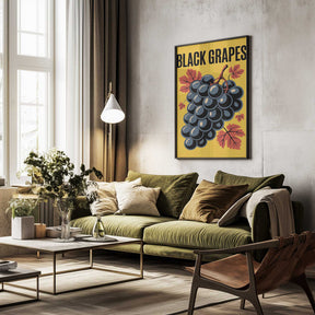 Grapes &amp; Leaves Poster
