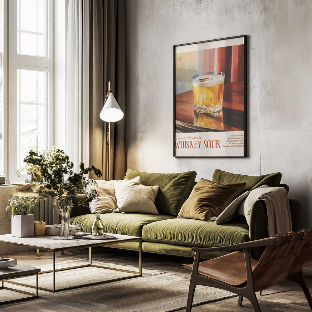 Classic Cocktails - Whiskey Sour Poster
