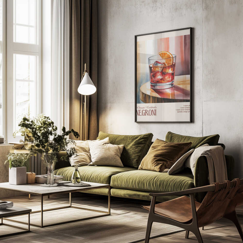 Classic Cocktails - Negroni Poster