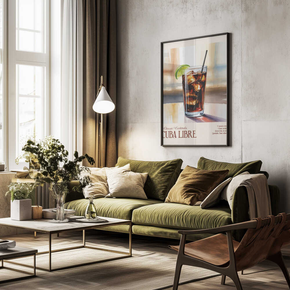 Classic Cocktails - Cuba Libre Poster