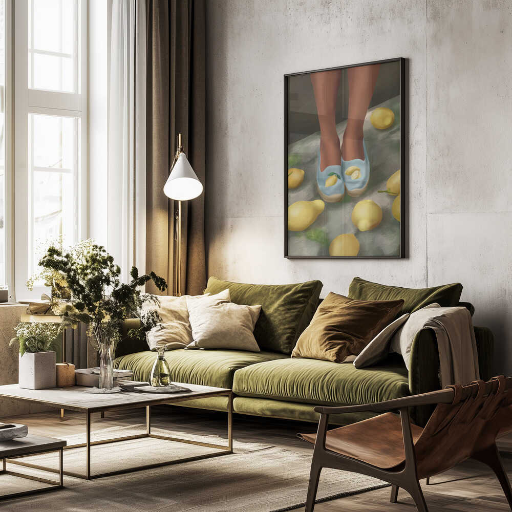 Lemon Steps Poster