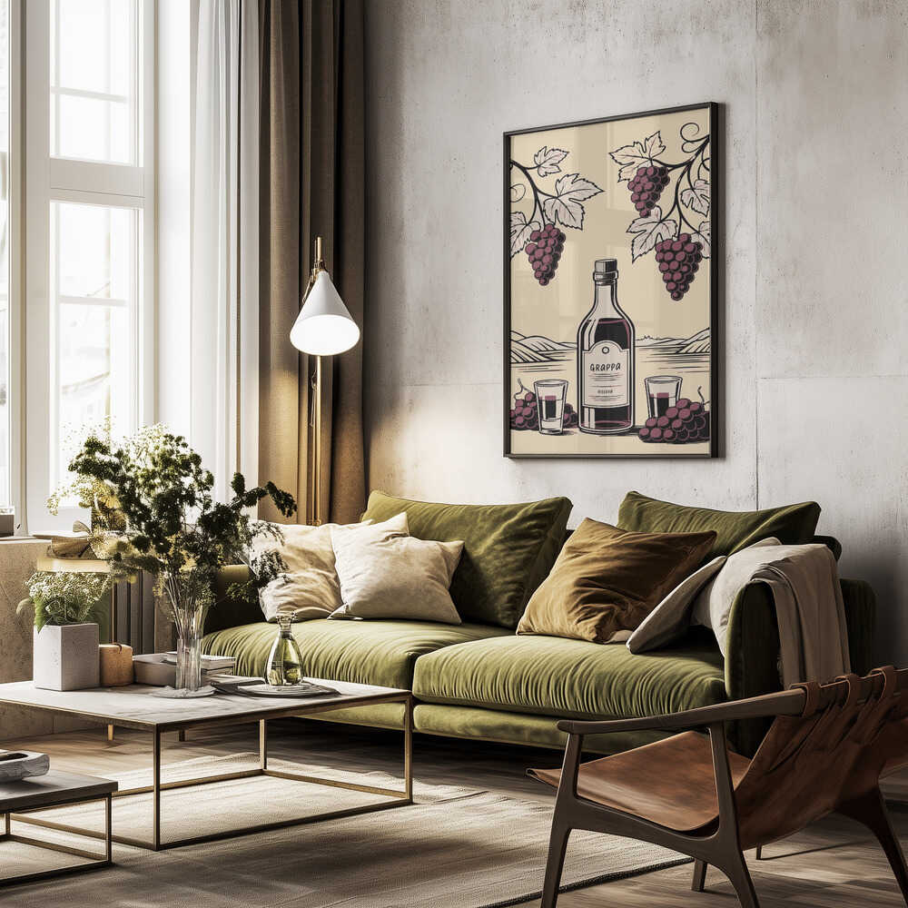 Grappa Bottle Poster