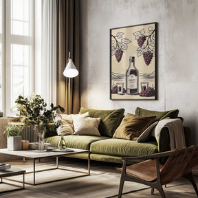 Grappa Bottle Poster