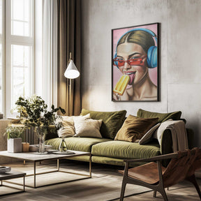 Popsicle and Music Poster