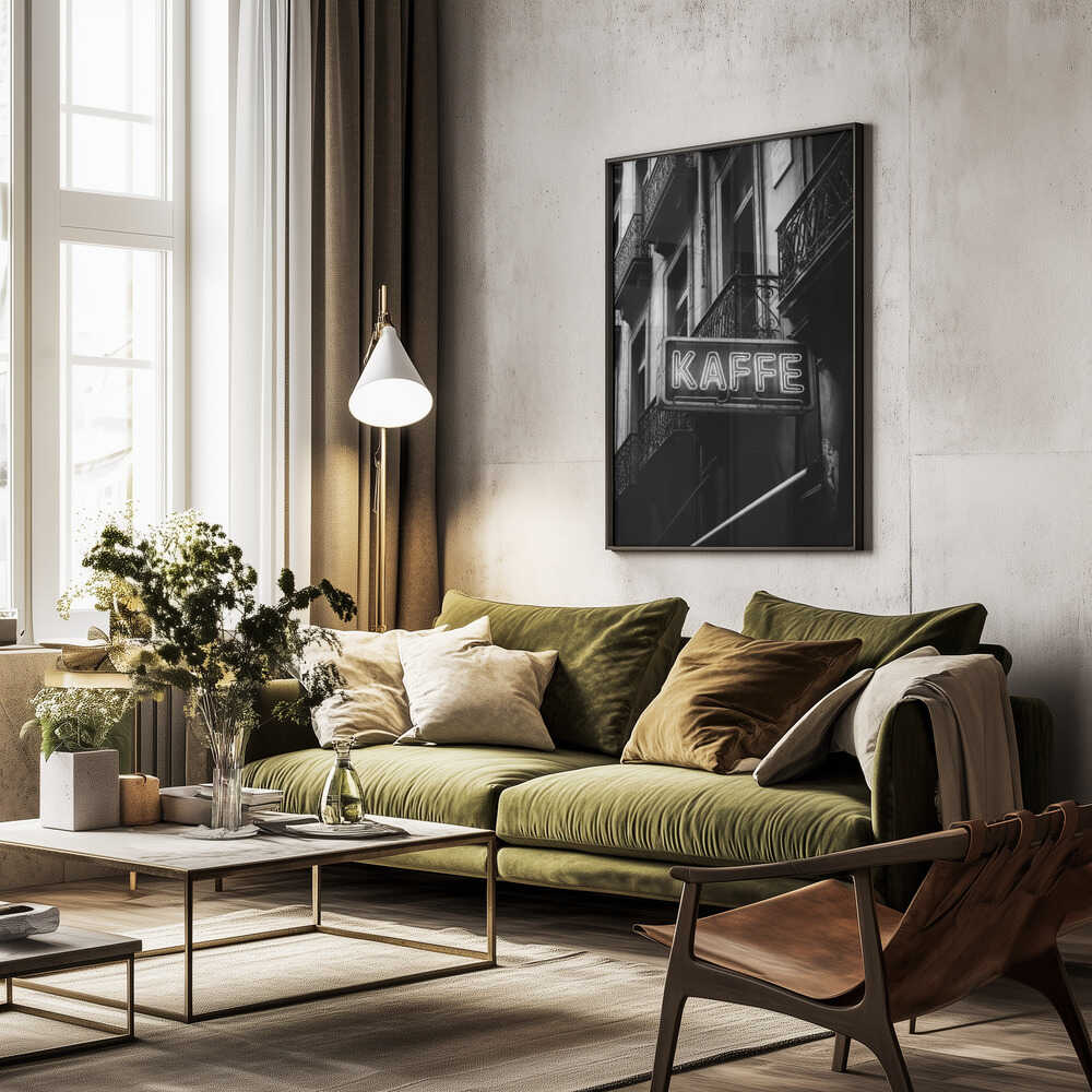 Kaffe Skylt Poster