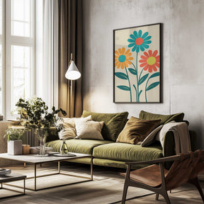 Boho Flowers Series No 9 Poster