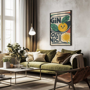 Sunny Gin and Tonic Poster