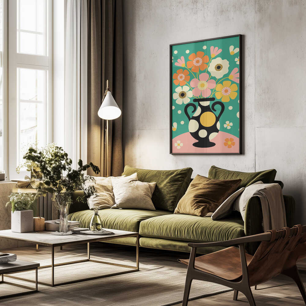 Bouquet of Bold Flowers Poster
