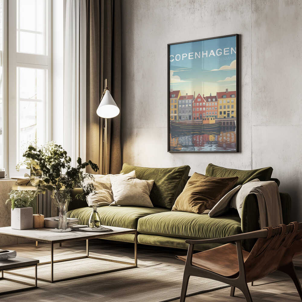 Copenhagen Travel Poster Poster