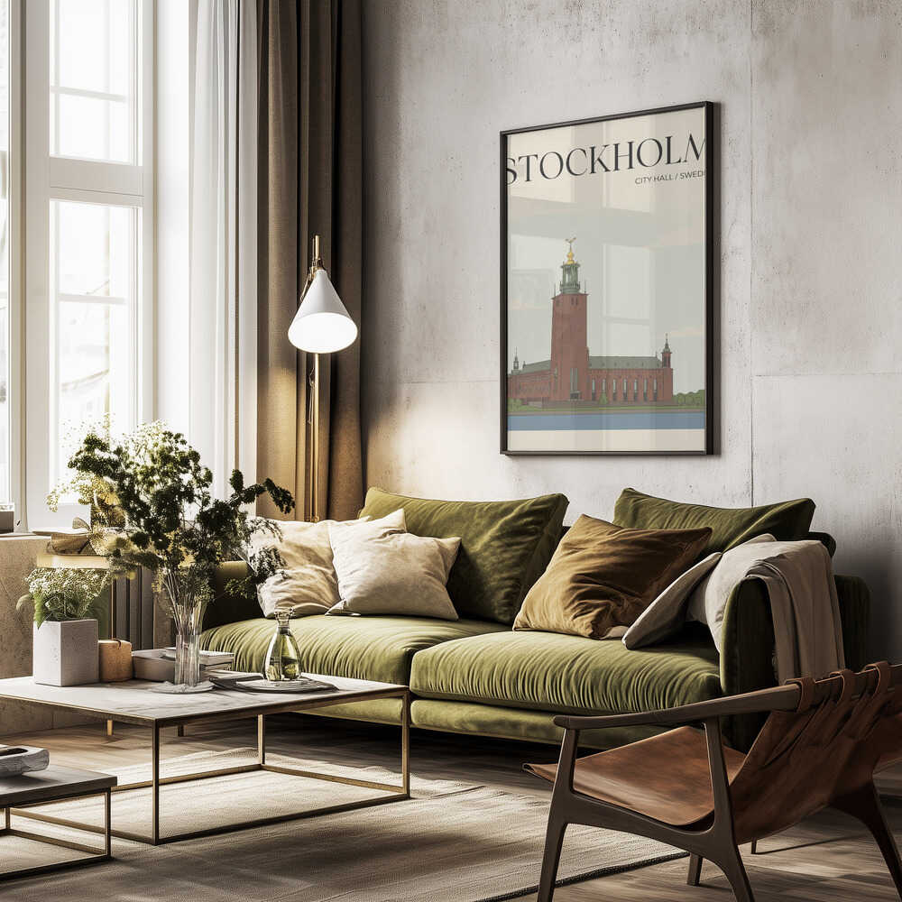 Stockholm City Hall Travel Poster Poster