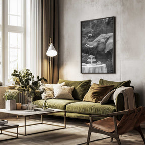 Elephant’s Afternoon Tea Poster