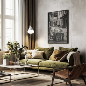 Café Morning Dogs Poster