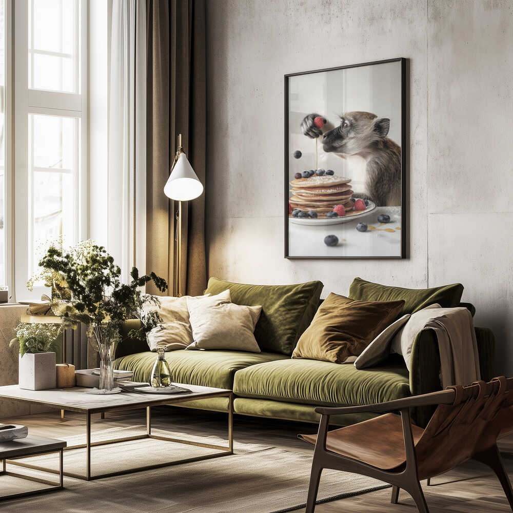 Monkey Brunch Delight Poster