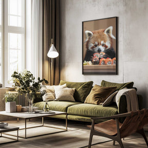 Red Panda Sushi Adventure Poster