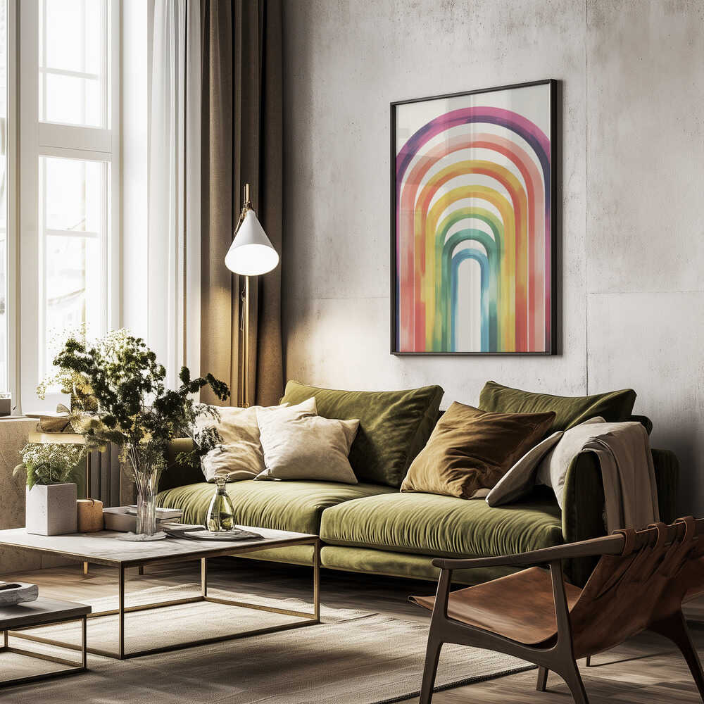 Colorful Arches Poster