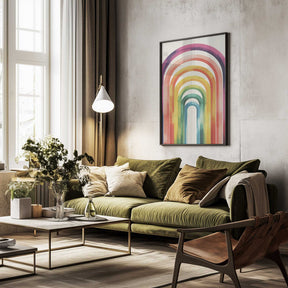 Colorful Arches Poster