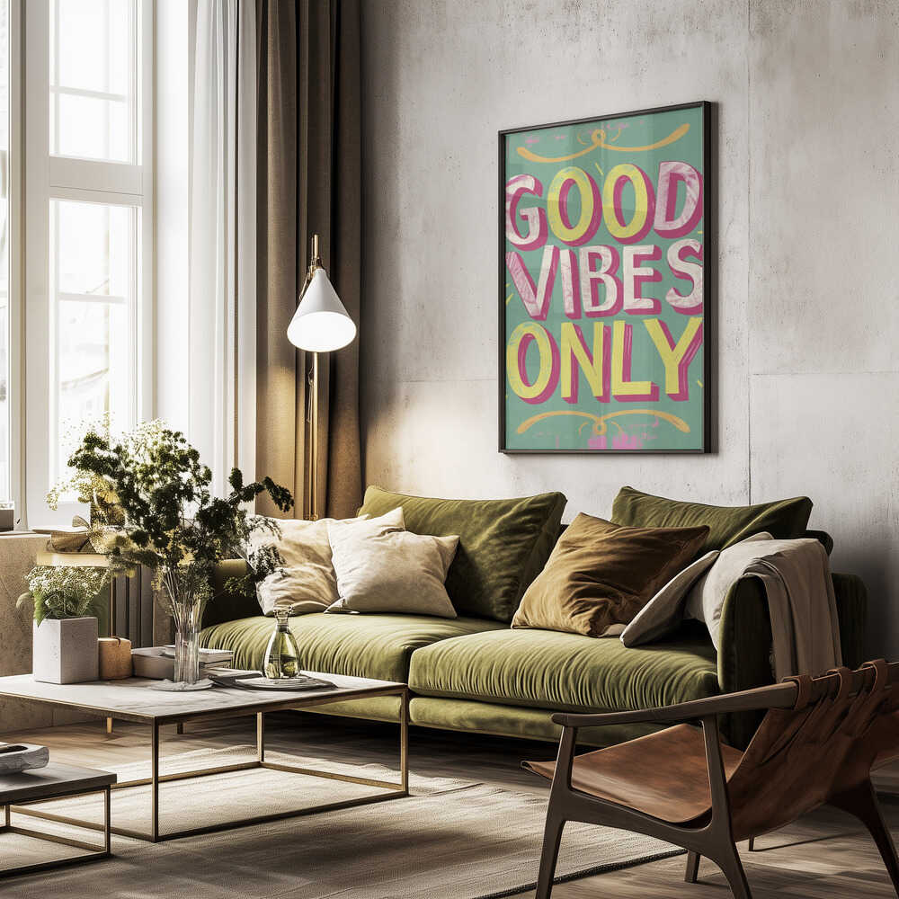 Good Vibes Only No 4 Poster