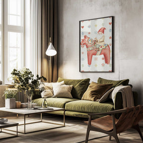 Gnome On Horse Poster