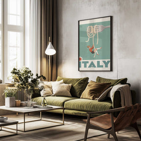 Italy Pasta Swing Poster