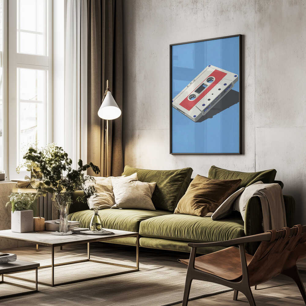 Audio Cassette Tape Poster