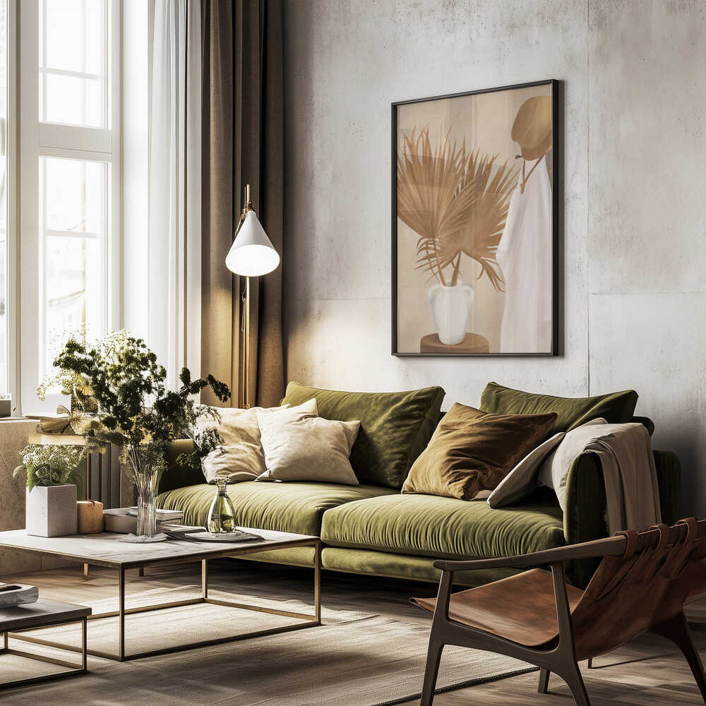 Palm Leaf Decoration Poster