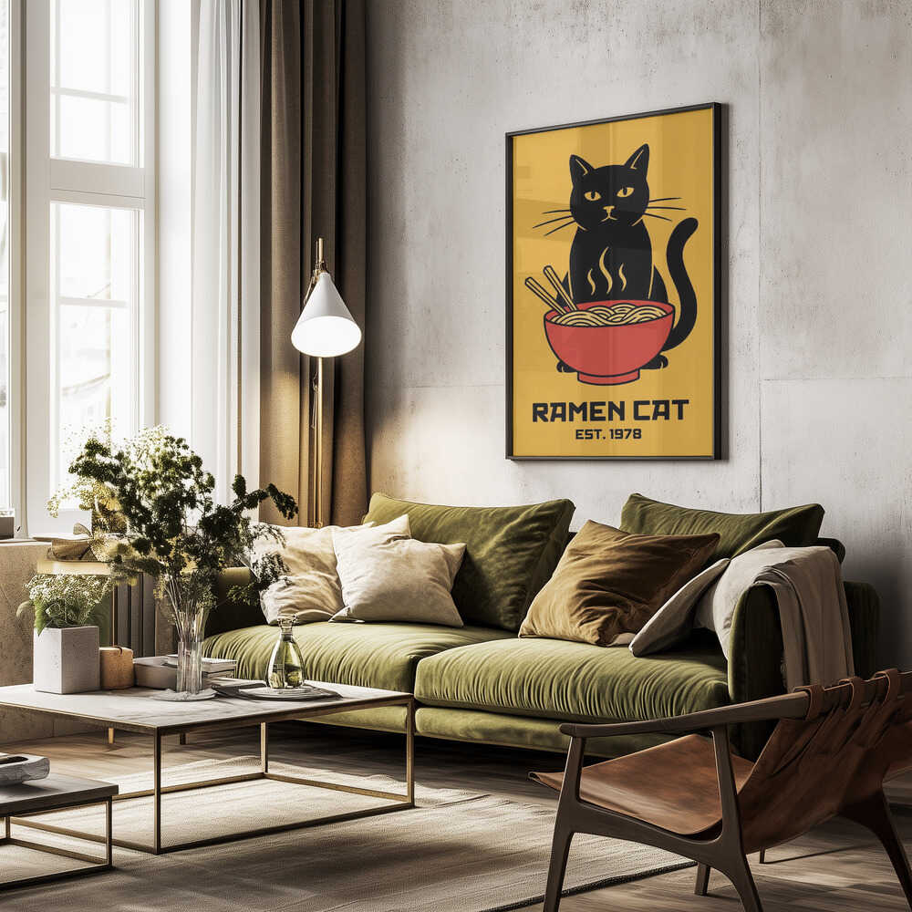 Ramen Cat No 5 Poster