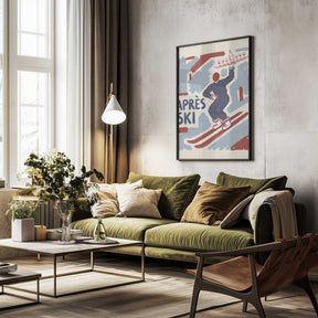 Apres Ski Waiter Poster