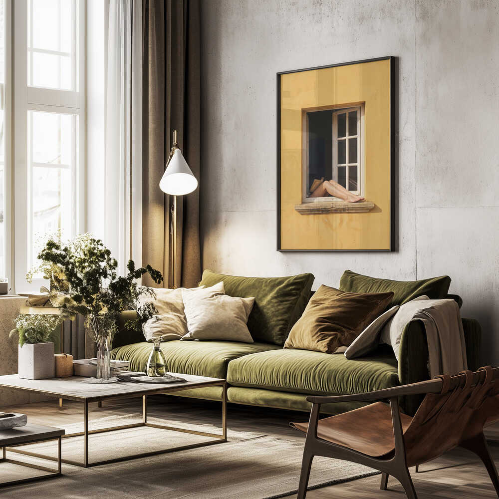 Reading By the Window Poster