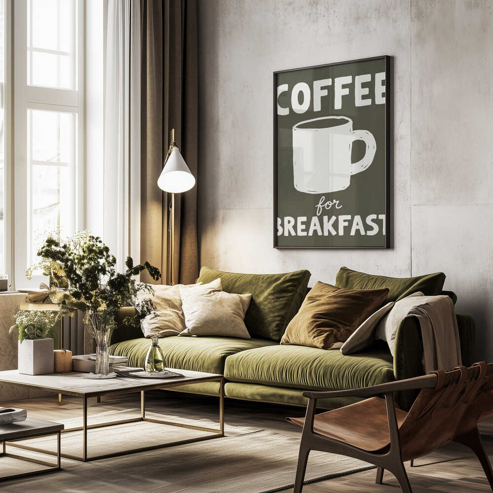 Coffee for Breakfast Poster