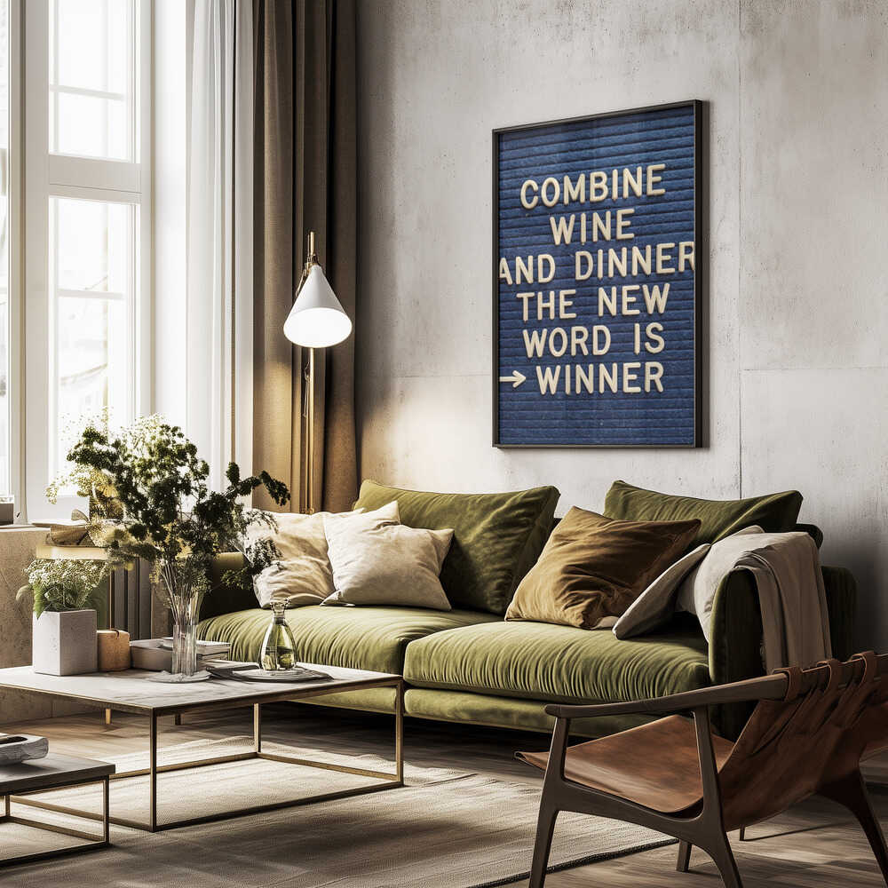 Combine Wine and Dinner Poster