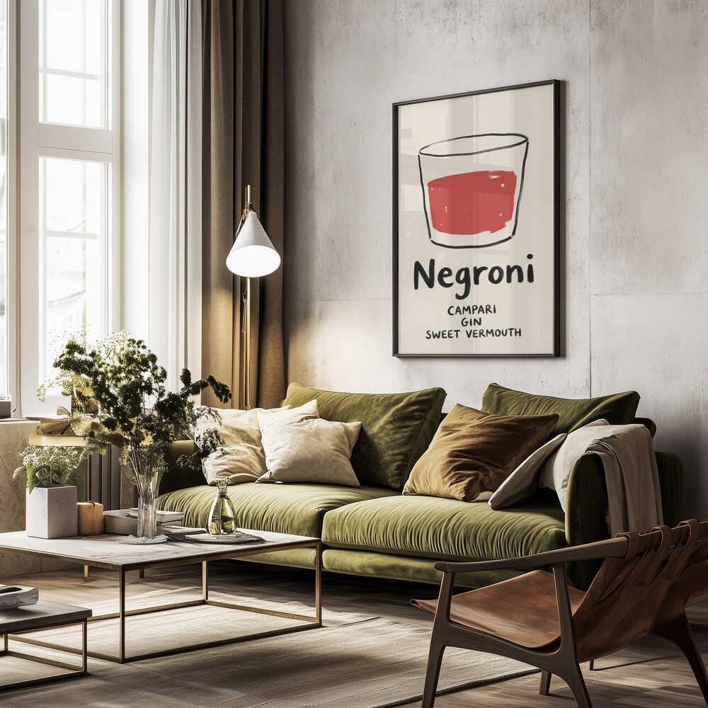 Negroni Sketch Poster