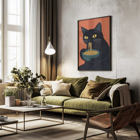 Noodle Cat No 1 Poster