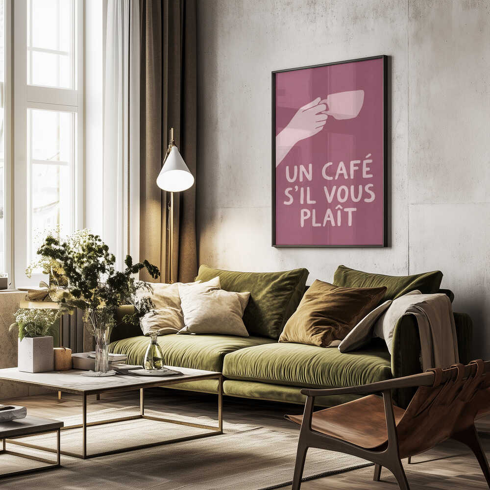 Un Café S'il Vous Plait Poster