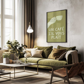 Un Café S'il Vous Plait Poster