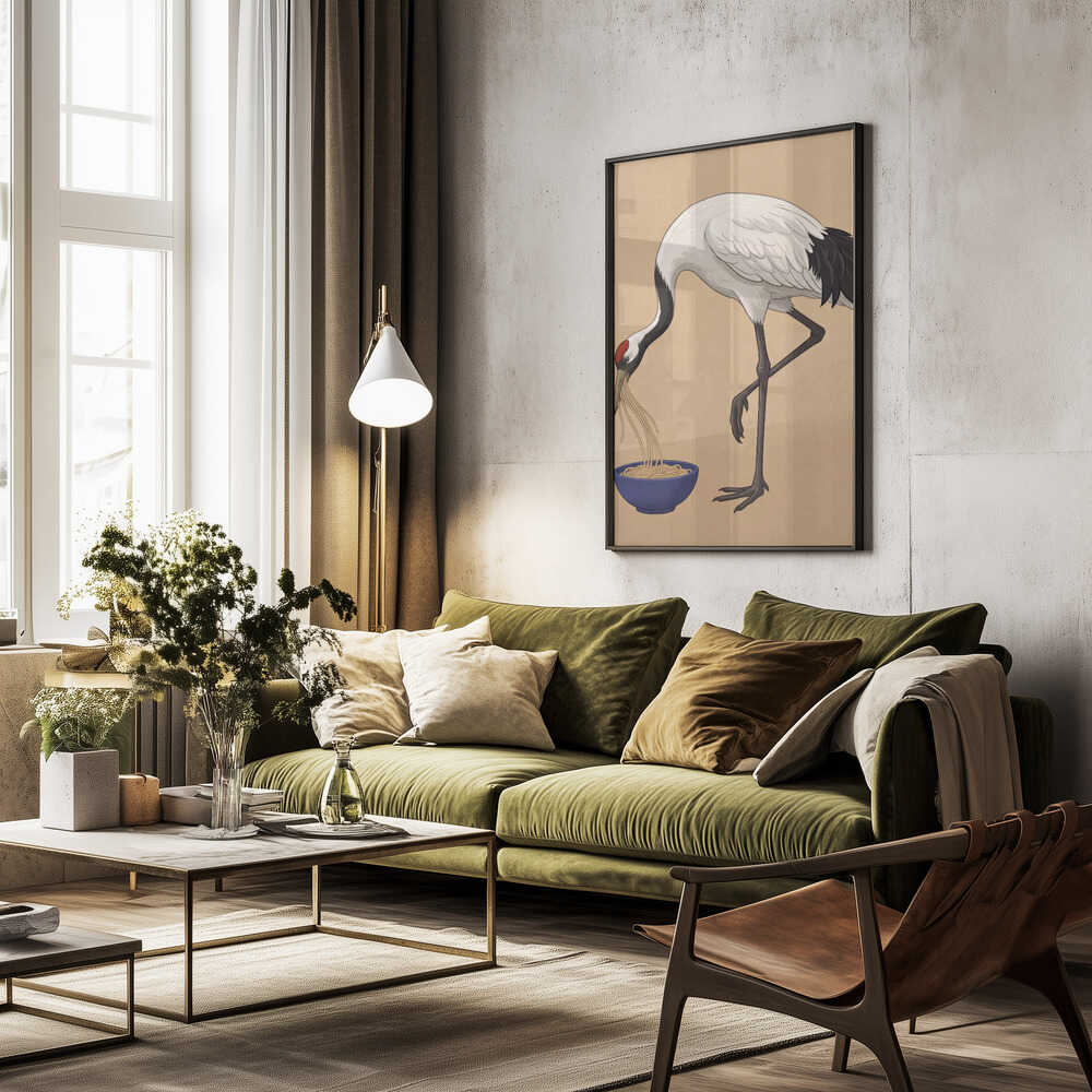 Noodle Crane Poster