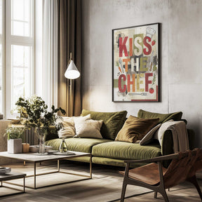 Kiss The Chef Kitchen Poster