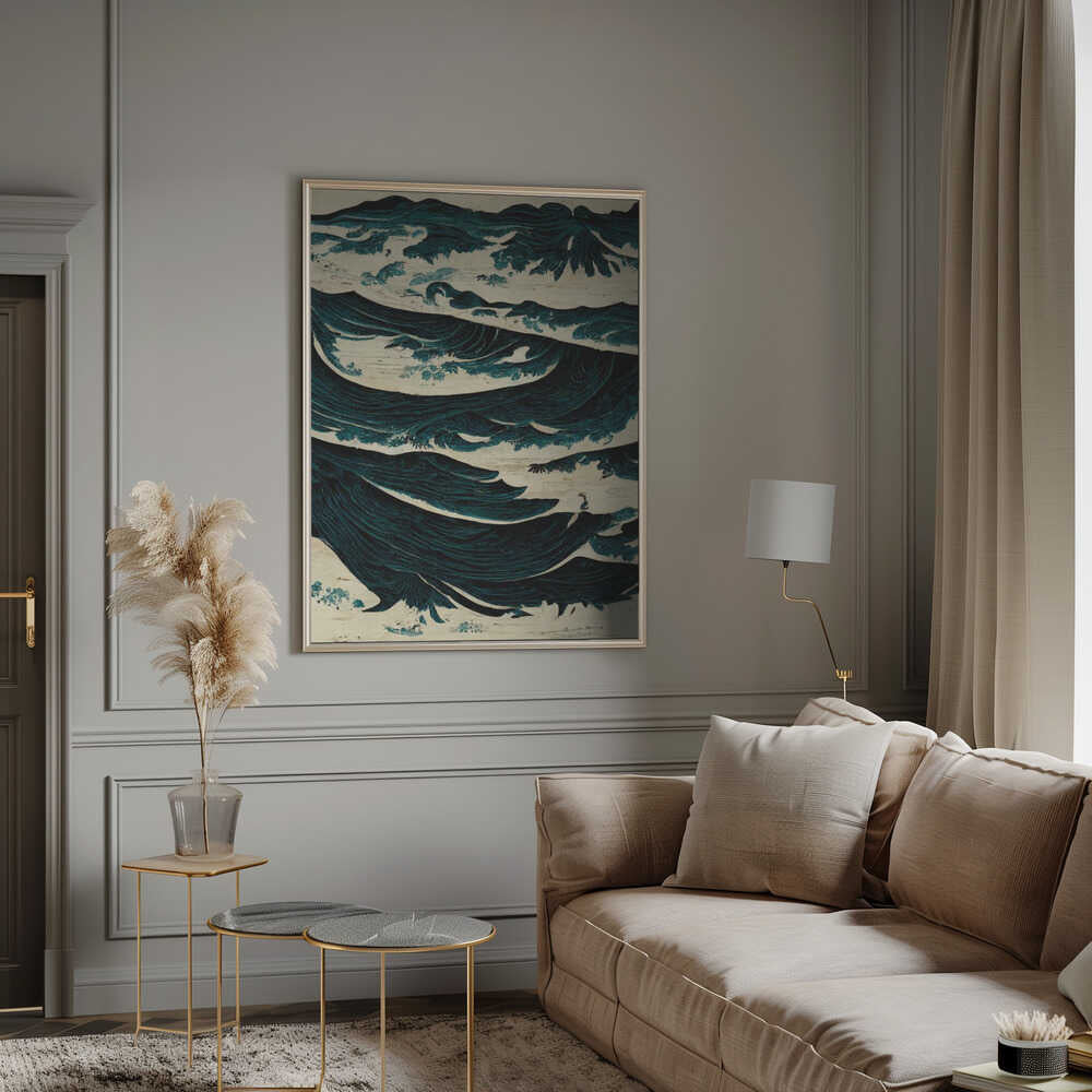 Turbulent Waves Poster