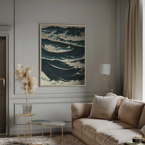 Turbulent Waves Poster