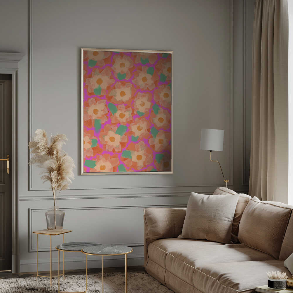 Vibrant Petal Dance Poster