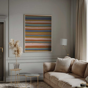 Earthy Stripes Flow Poster