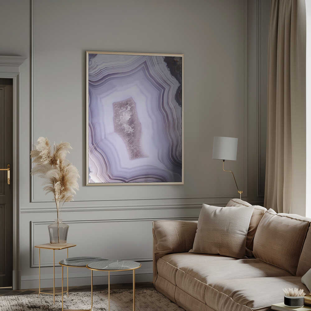 Purple Agate Poster