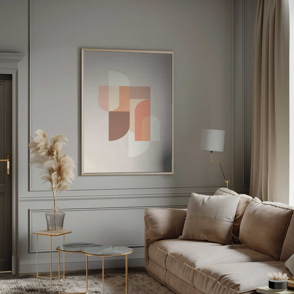 Retro Geometric III Poster