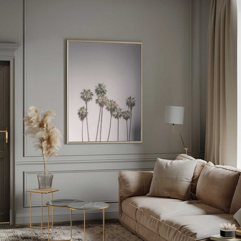 Blush Palms Poster