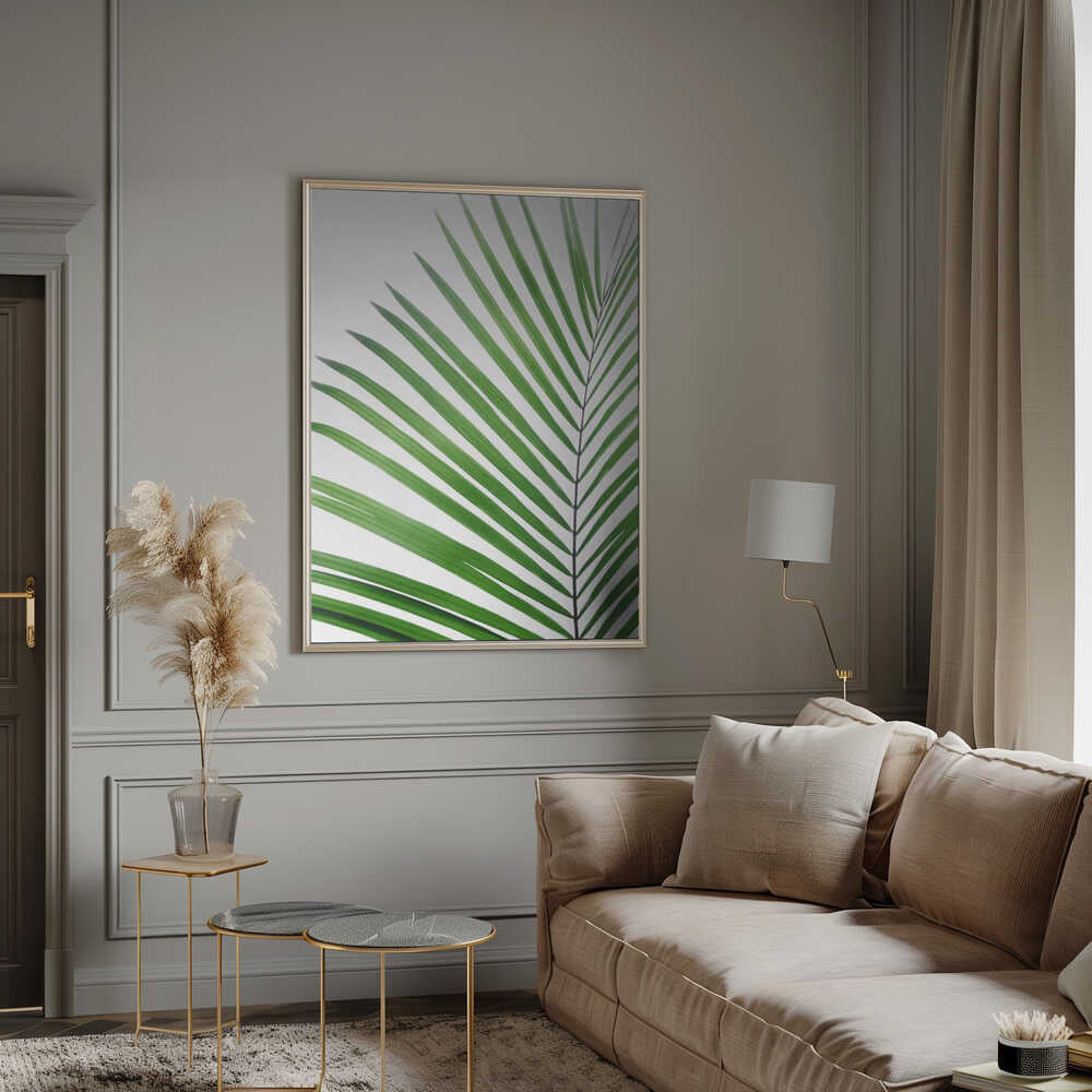 Green Palm Leaf Poster
